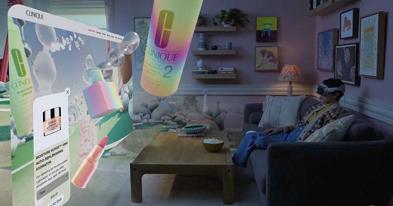 Immersive Retail streamed on Apple Vision Pro