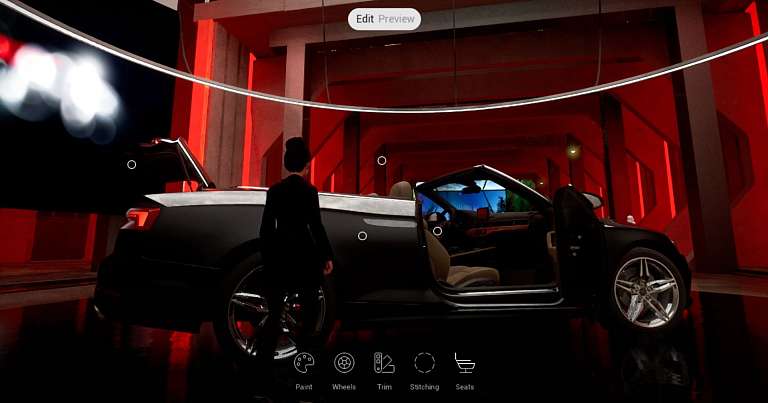 Immersive car configurator