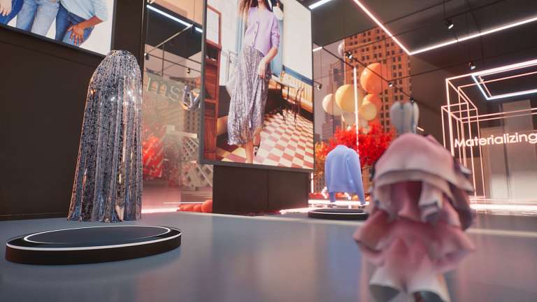 Macy's mstylelab fabric details shown in virtual world